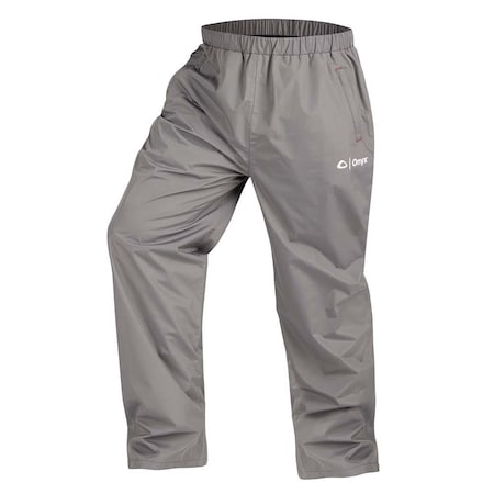 Onyx Outdoor Rain Pants, Elastic Closure, Grey, Size L 503000-701-040-22